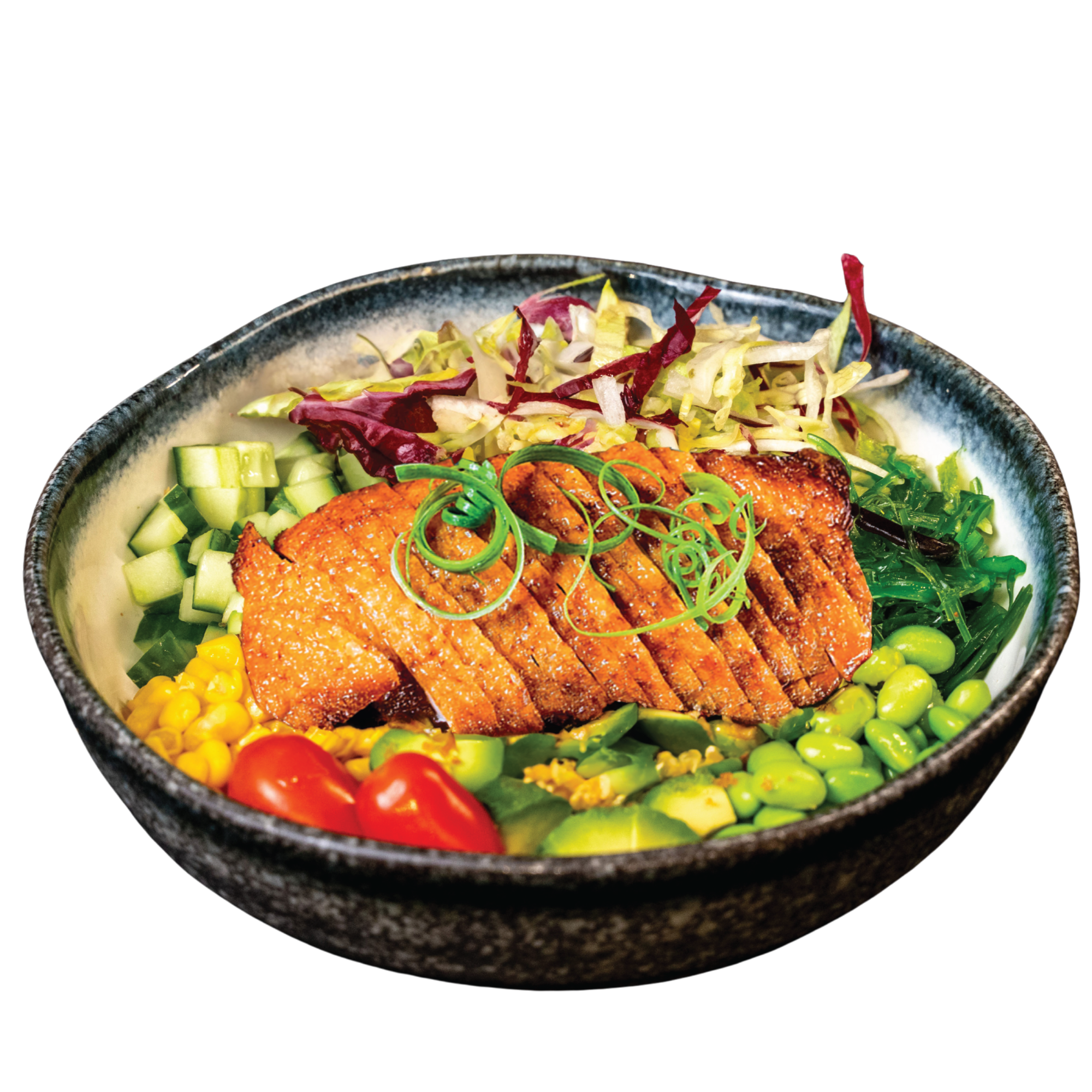 Poke bowl duck